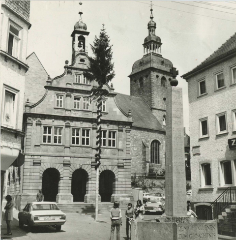 Der Buchener Marktplatz 1972