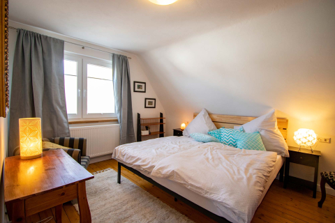 Das Schlafzimmer in der Ferienwohnung Odenwald in 74722 Buchen (Odenwald).