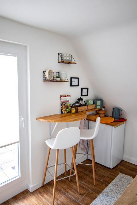 Die Küche in der Ferienwohnung Odenwald in 74722 Buchen (Odenwald).