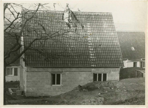 Das Wohnhaus im Odenwaldblick 1952 von der Rückseite