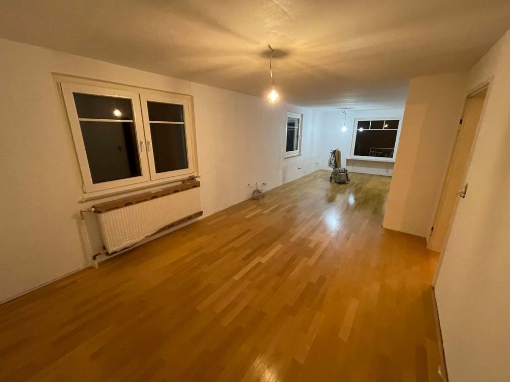 Während der Sanierung von Paulas Ferienhaus in Buchen (Odenwald)