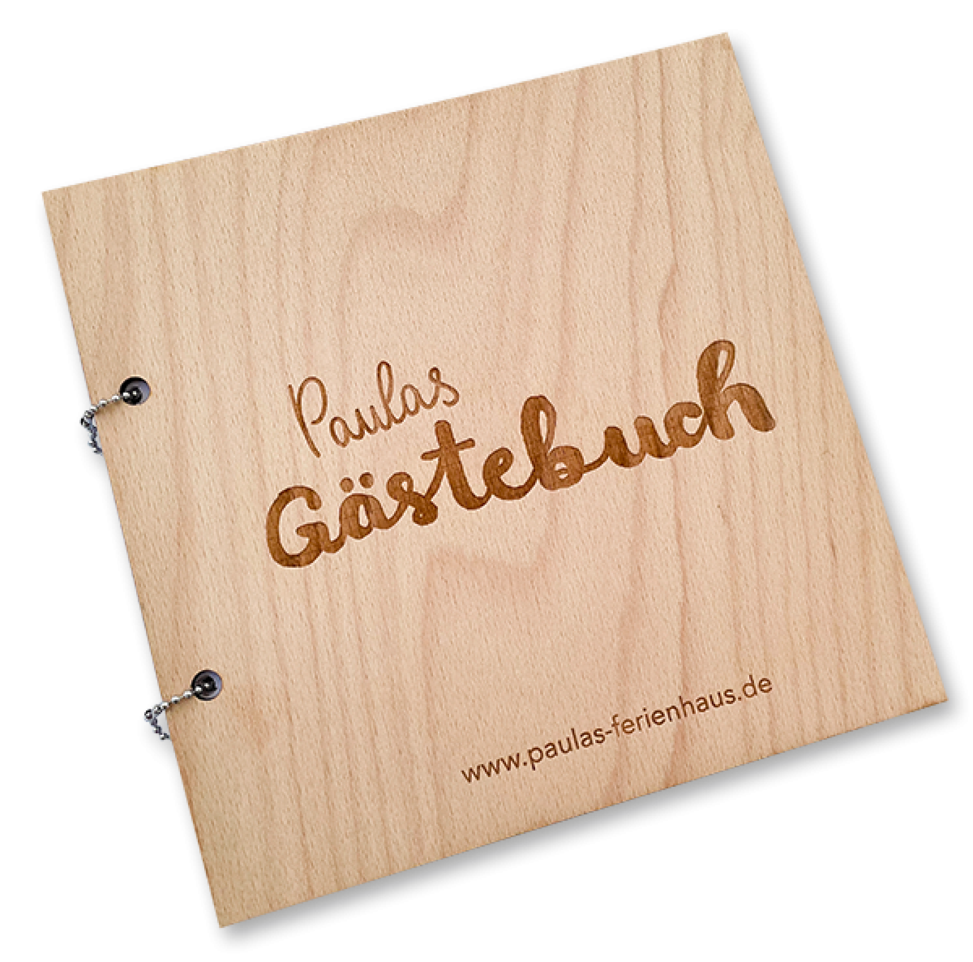 Die Titelseite von Paulas Gästebuch