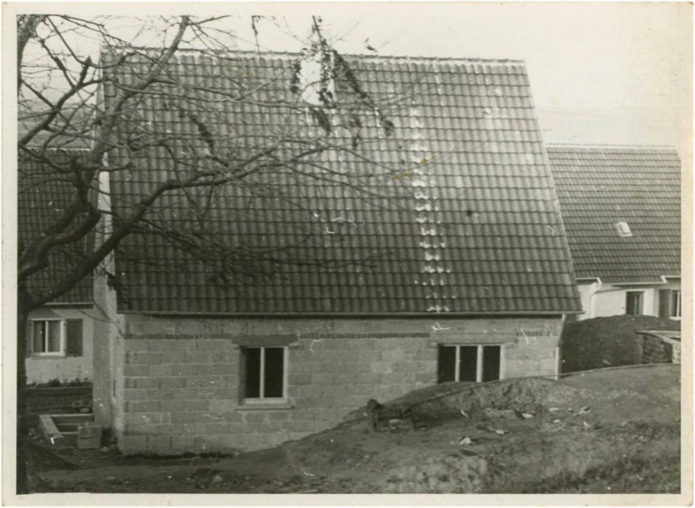 Das Wohnhaus im Odenwaldblick 1952 von der Rückseite